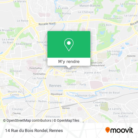 14 Rue du Bois Rondel plan