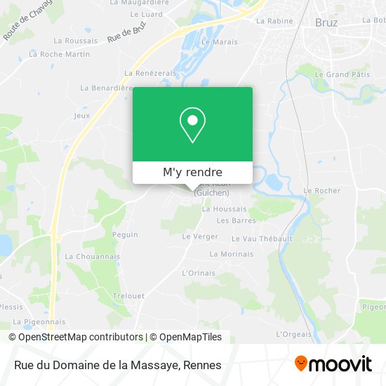 Rue du Domaine de la Massaye plan
