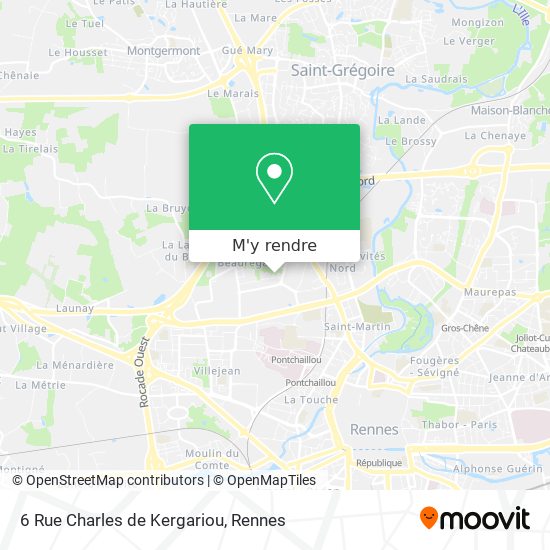 6 Rue Charles de Kergariou plan