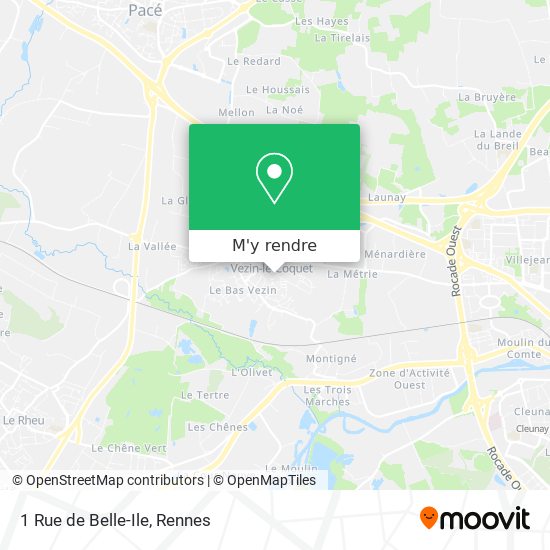 1 Rue de Belle-Ile plan