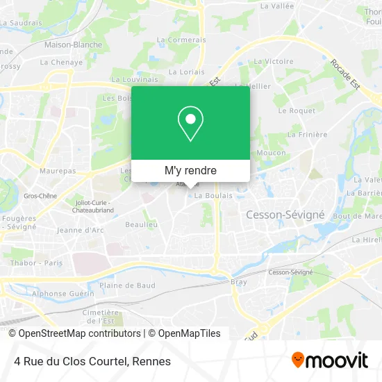 4 Rue du Clos Courtel plan