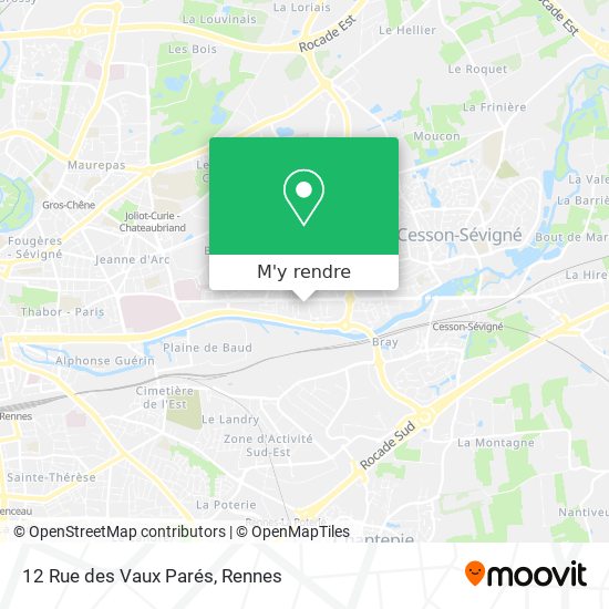 12 Rue des Vaux Parés plan