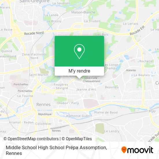 Middle School High School Prépa Assomption plan
