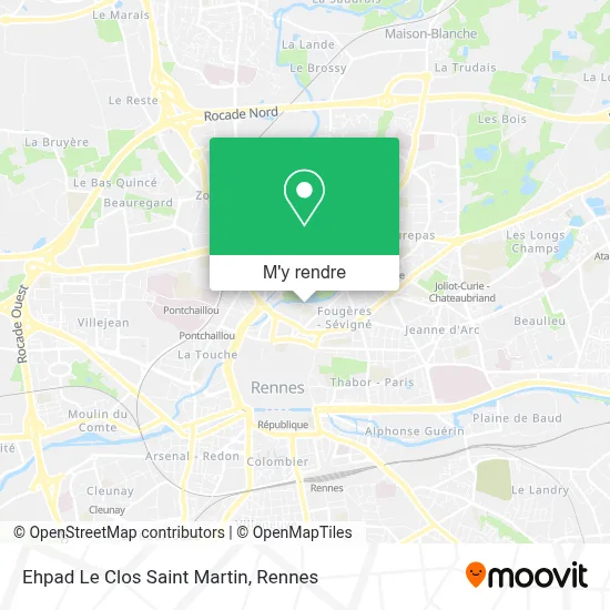 Ehpad Le Clos Saint Martin plan