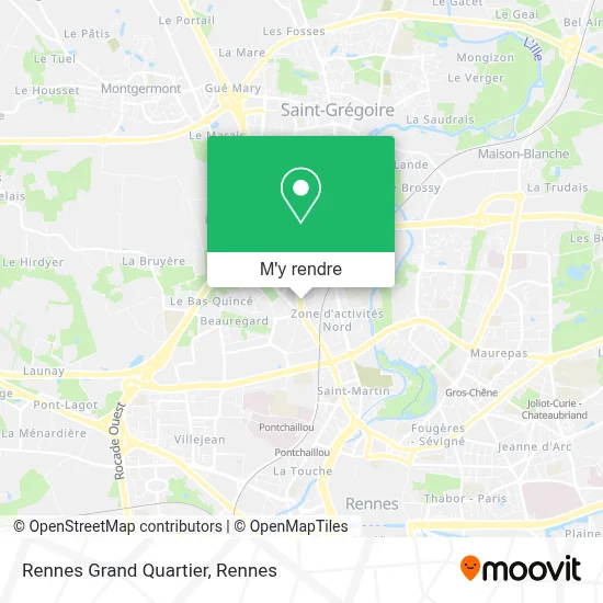 Rennes Grand Quartier plan