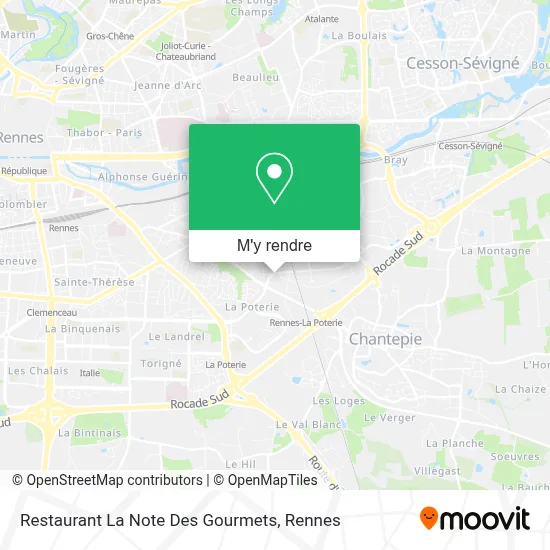 Restaurant La Note Des Gourmets plan