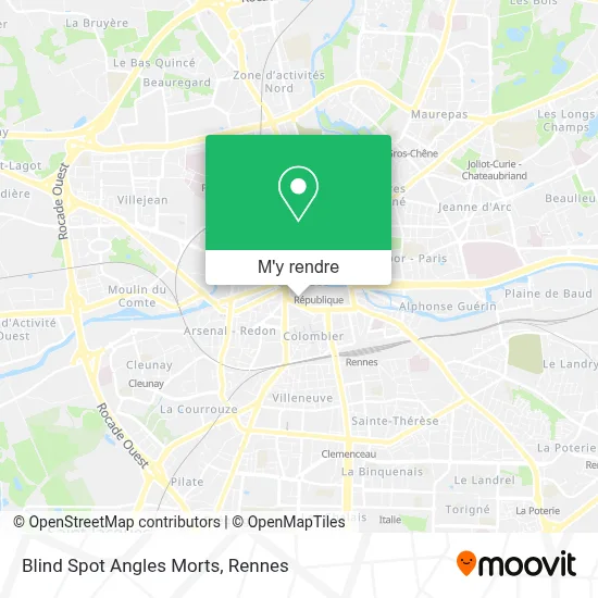 Blind Spot Angles Morts plan