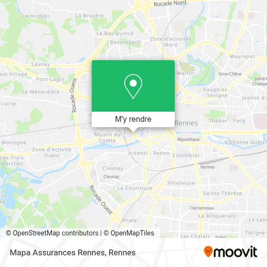 Mapa Assurances Rennes plan