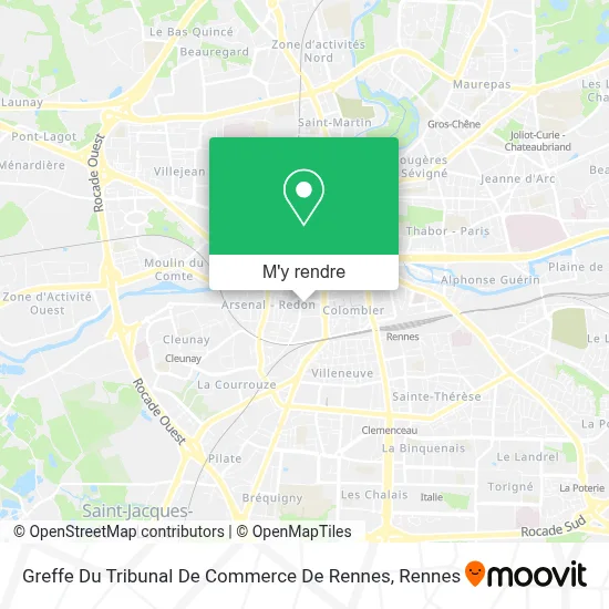 Greffe Du Tribunal De Commerce De Rennes plan
