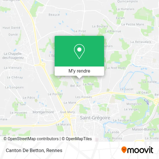 Canton De Betton plan
