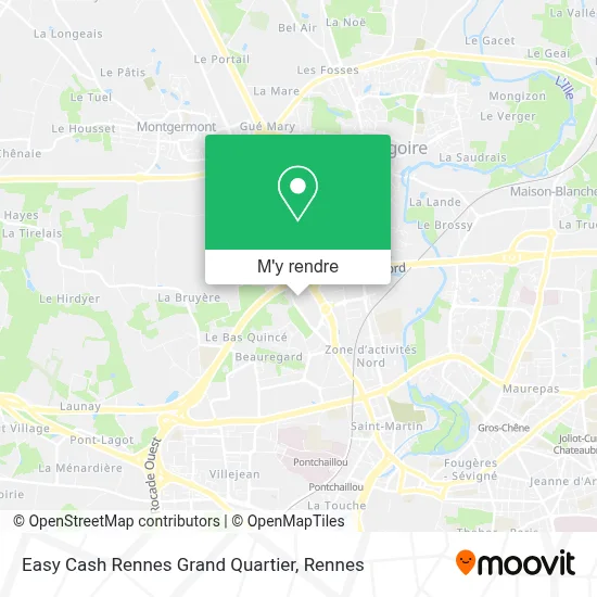 Easy Cash Rennes Grand Quartier plan