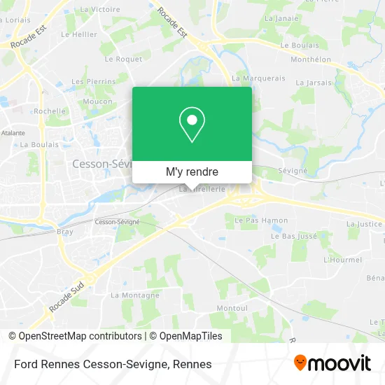 Ford Rennes Cesson-Sevigne plan