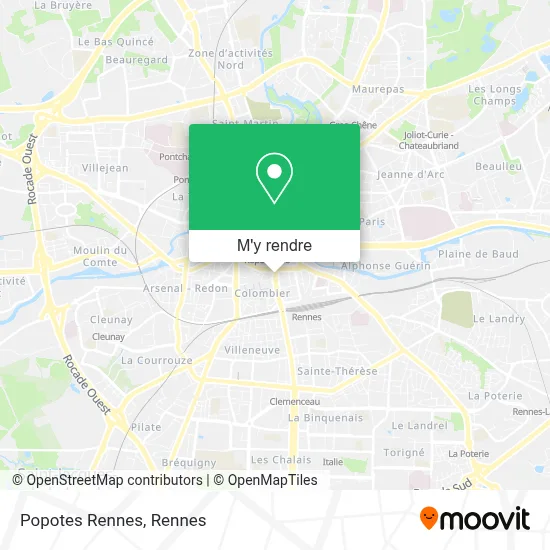 Popotes Rennes plan