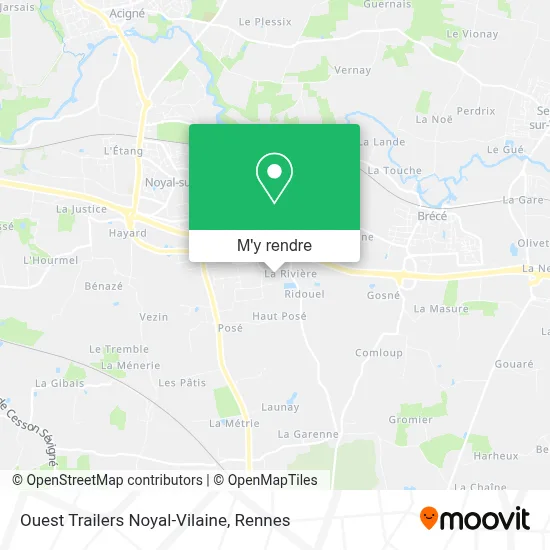 Ouest Trailers Noyal-Vilaine plan