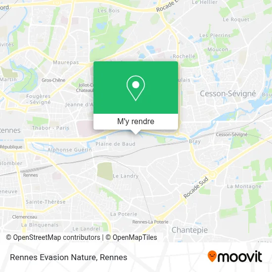 Rennes Evasion Nature plan