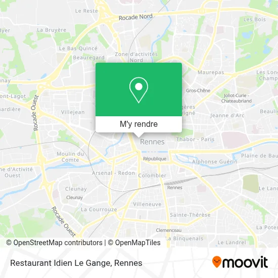 Restaurant Idien Le Gange plan