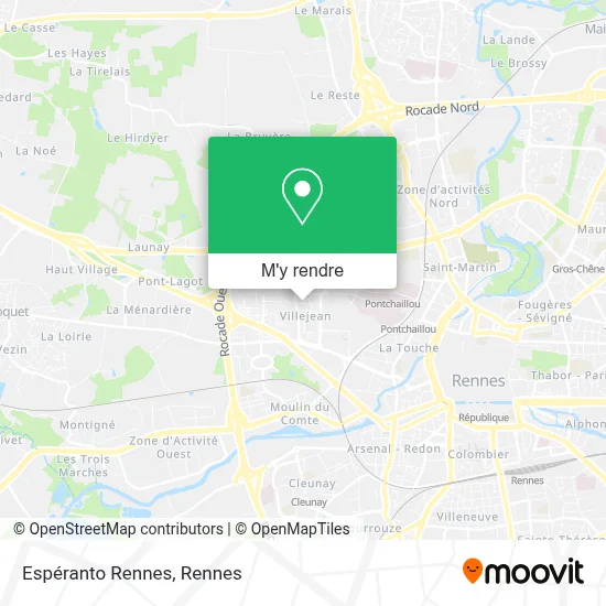 Espéranto Rennes plan