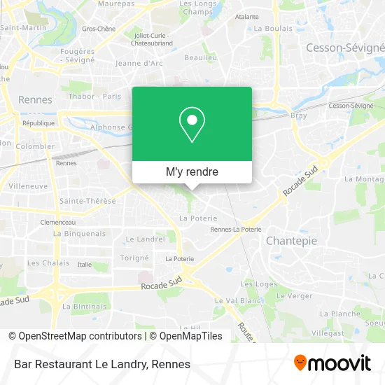 Bar Restaurant Le Landry plan
