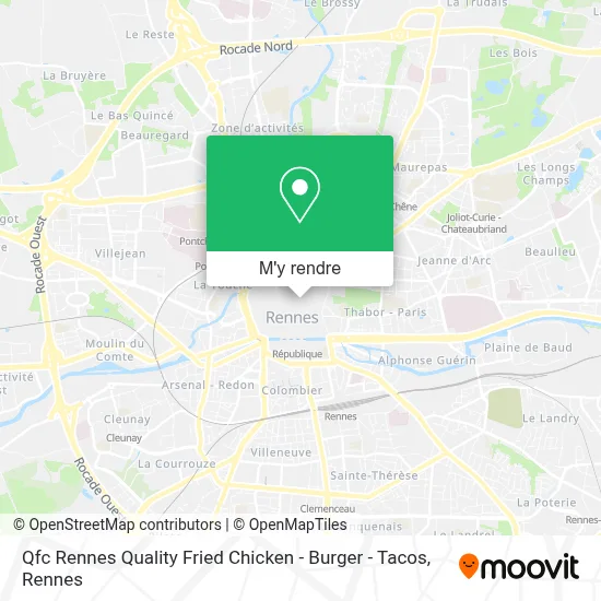 Qfc Rennes Quality Fried Chicken - Burger - Tacos plan