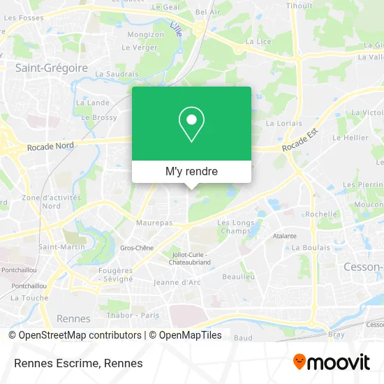 Rennes Escrime plan