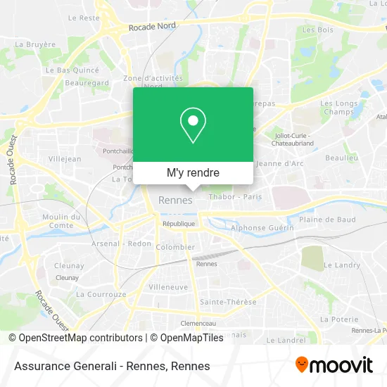 Assurance Generali - Rennes plan