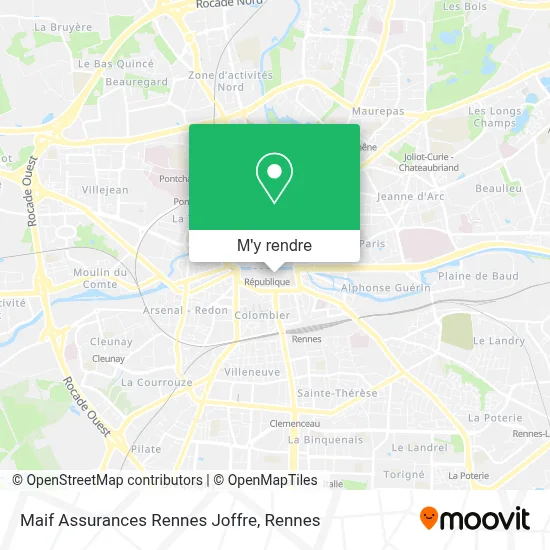 Maif Assurances Rennes Joffre plan