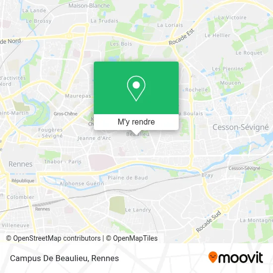 Campus De Beaulieu plan