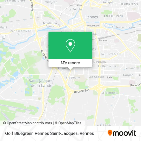 Golf Bluegreen Rennes Saint-Jacques plan