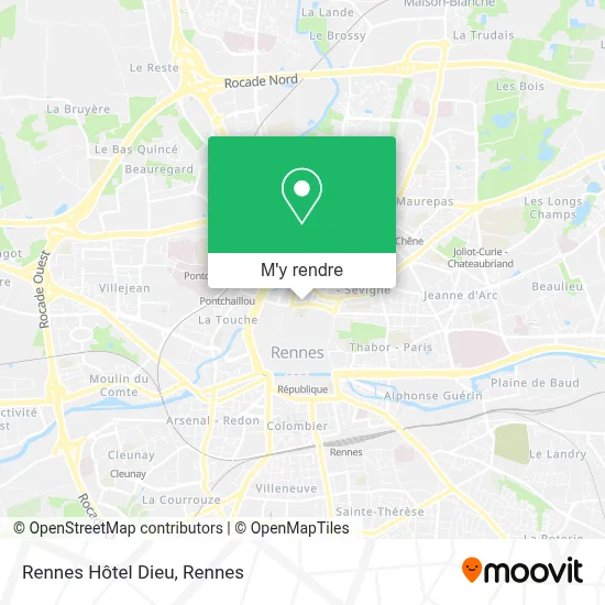 Rennes Hôtel Dieu plan