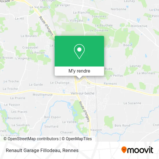 Renault Garage Fillodeau plan