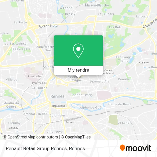 Renault Retail Group Rennes plan