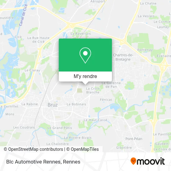 Blc Automotive Rennes plan