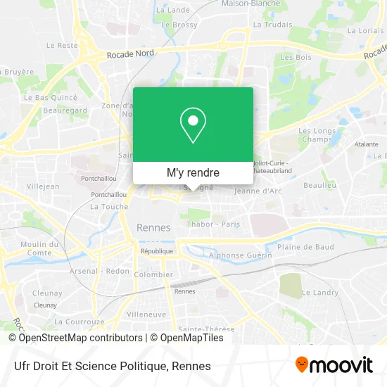 Ufr Droit Et Science Politique plan