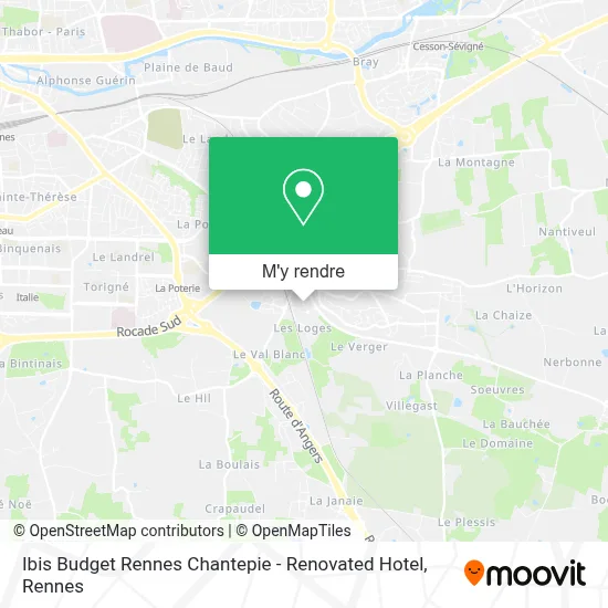 Ibis Budget Rennes Chantepie - Renovated Hotel plan