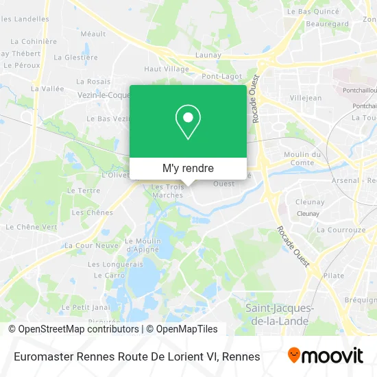 Euromaster Rennes Route De Lorient Vl plan