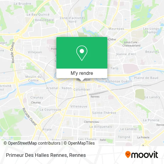 Primeur Des Halles Rennes plan