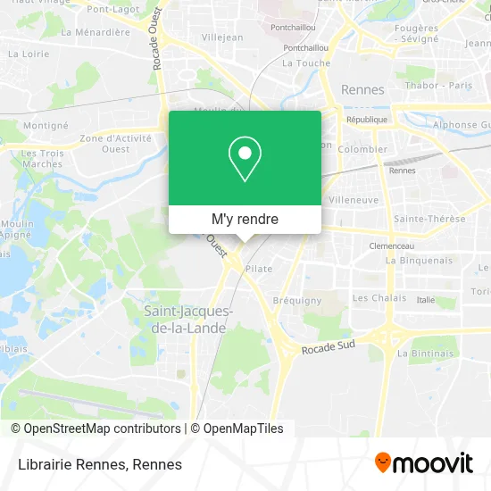 Librairie Rennes plan