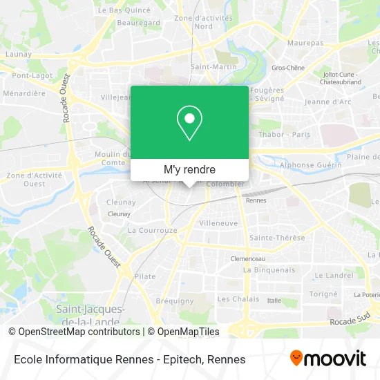 Ecole Informatique Rennes - Epitech plan