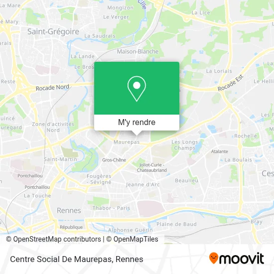 Centre Social De Maurepas plan