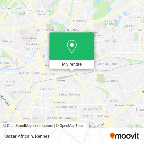 Bazar Africain plan