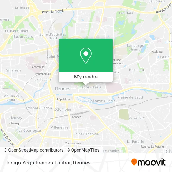 Indigo Yoga Rennes Thabor plan