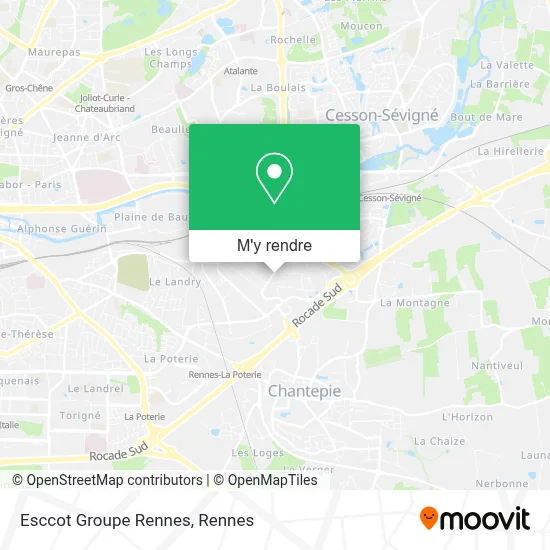 Esccot Groupe Rennes plan