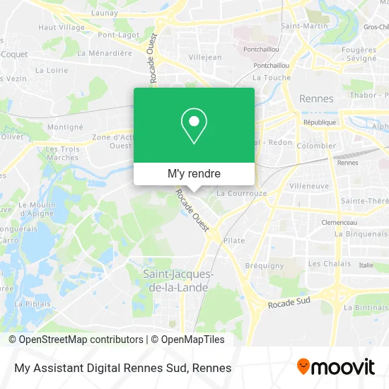My Assistant Digital Rennes Sud plan