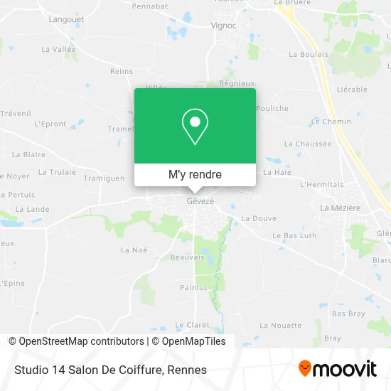 Studio 14 Salon De Coiffure plan