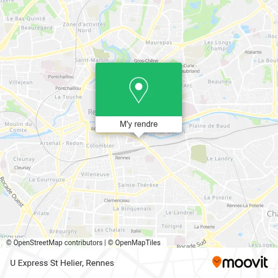 U Express St Helier plan