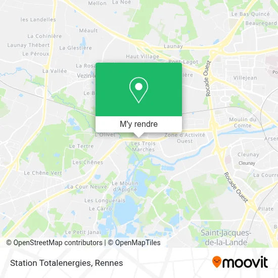 Station Totalenergies plan