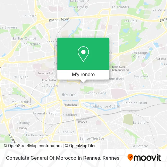 Consulate General Of Morocco In Rennes plan