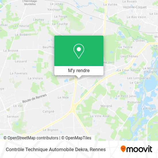 Contrôle Technique Automobile Dekra plan