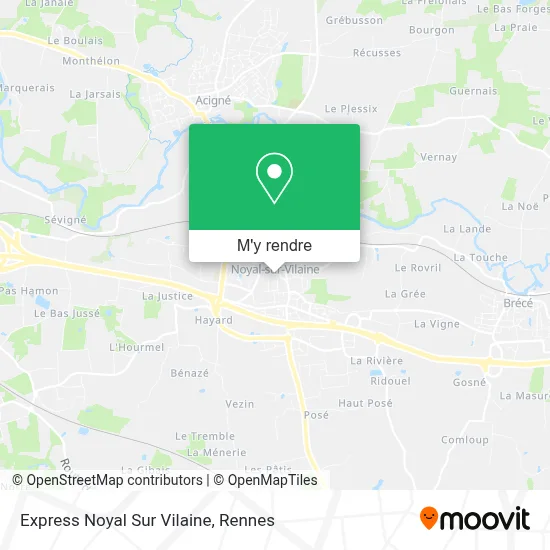 Express Noyal Sur Vilaine plan