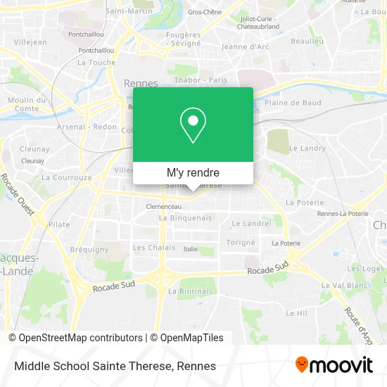 Middle School Sainte Therese plan